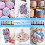 24-Color Dual Tip Acrylic Paint Markers Set