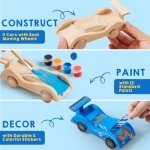 DIY Wooden Race Cars Craft Kit for Kids