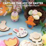 Wooden Magnet Arts & Crafts Kit for Kids