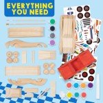 DIY Wooden Race Cars Craft Kit for Kids