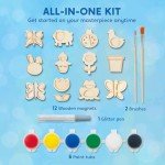 Wooden Magnet Arts & Crafts Kit for Kids