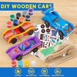 DIY Wooden Race Cars Craft Kit for Kids