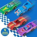 DIY Wooden Race Cars Craft Kit for Kids