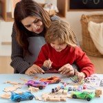 DIY Wooden Race Cars Craft Kit for Kids