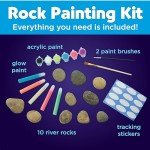 Glow in the Dark Rock Painting Kit for Kids