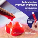 24-Pack Acrylic Paint Set with Brushes for Kids