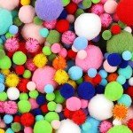 900 PCS Colorful Craft Pom Poms for Fun Projects