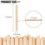 KTOJOY 200 Pcs Natural Wood Craft Sticks