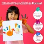 24-Pack Acrylic Paint Set with Brushes for Kids