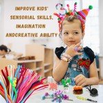 200 Pack Pipe Cleaners for Arts and Crafts