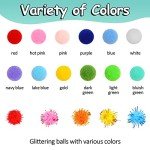 900 PCS Colorful Craft Pom Poms for Fun Projects