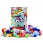 900 PCS Colorful Craft Pom Poms for Fun Projects