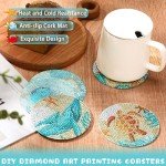 Ocean Diamond Art Coaster Kit - 8 Pcs