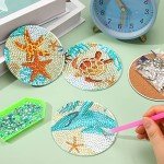 Ocean Diamond Art Coaster Kit - 8 Pcs