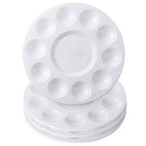 4 Pack Kids' Plastic Paint Tray Palettes