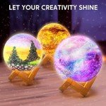 DIY 3D Paint Your Own Moon Night Light
