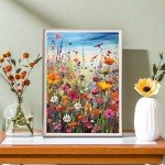 Wild Flowers Paint by Numbers Kit for Adults