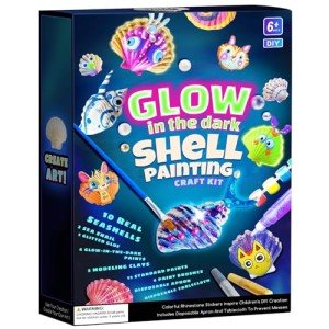 Glow-in-the-Dark Shell Painting Kit for Kids