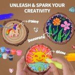 Glow in the Dark Wooden Painting Kit for Kids