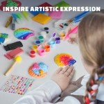 Glow-in-the-Dark Shell Painting Kit for Kids