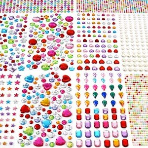 Gem Stickers for Kids' Crafts - 2774 Pieces