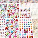 Gem Stickers for Kids' Crafts - 2774 Pieces