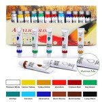 Acrylic Painting Set with Easel and Canvases