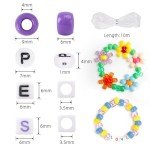 Pony Bead Friendship Bracelet Making Kit 3960pcs