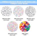 Pony Bead Friendship Bracelet Making Kit 3960pcs