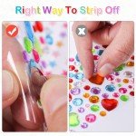 Gem Stickers for Kids' Crafts - 2774 Pieces