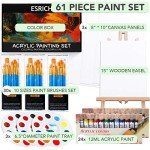 Acrylic Painting Set with Easel and Canvases
