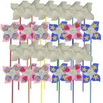 DIY Color Your Own Pinwheels Craft Kit (24 Pack)