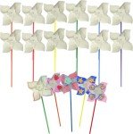 DIY Color Your Own Pinwheels Craft Kit (24 Pack)
