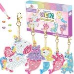 DIY Gem Keychain Kit for Kids Ages 8-12