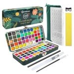 100-Color Watercolor Paint Set with Metallics