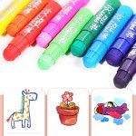 Washable Non-Toxic Paint Sticks for Kids - 12 Colors