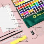 100-Color Watercolor Paint Set with Metallics