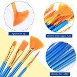 15-Piece Acrylic Paint Brush Set for All Ages