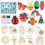 DIY Wooden Magnet Craft Kit for Kids