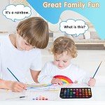 48-Color Washable Watercolor Paint Set for Everyone