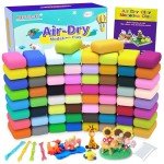 66-Color Air Dry Clay Modeling Kit for Kids