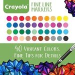 Crayola Fine Line Markers Set for Adults