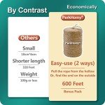 Natural Jute Twine – 600 Feet for Crafts