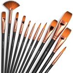12-Piece Artist Paint Brush Set for All Ages