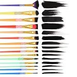 15-Piece Paint Brush Set for All Techniques