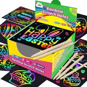 Rainbow Scratch Paper Art Kits for Kids