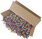 5LB Mixed Plastic Round Craft Beads Set