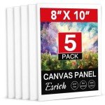8x10 Canvas Boards for All Paint Types - 5 Pack