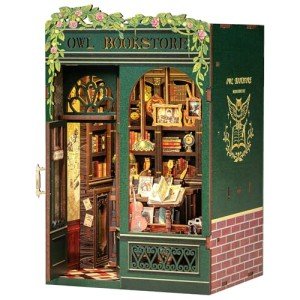 DIY Book Nook Kit - Owl Bookstore 3D Puzzle