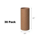 30 Pack Thick Cardboard Craft Rolls - Round Tubes